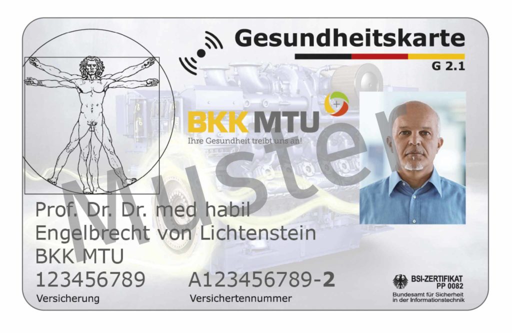 Elektronische Gesundheitskarte (eGK)- BKK MTU Service